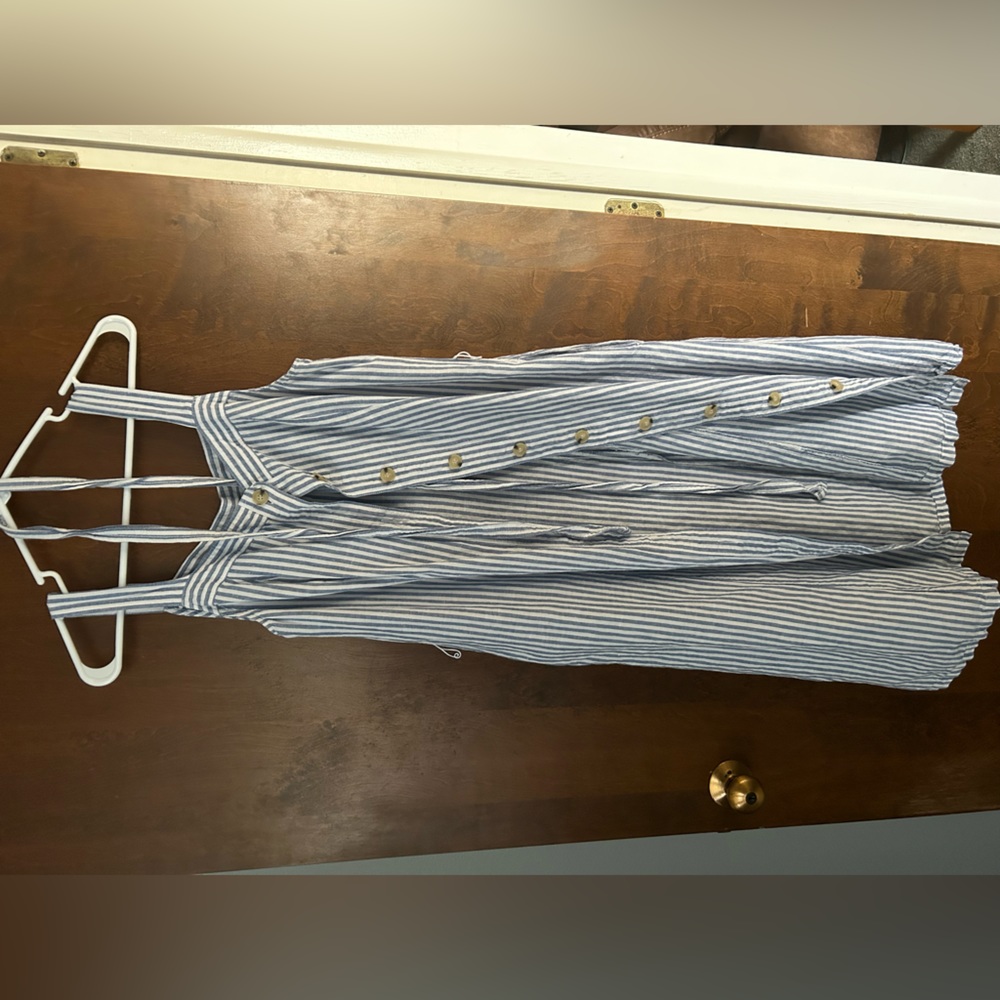 Blue and white striped Summer Dress